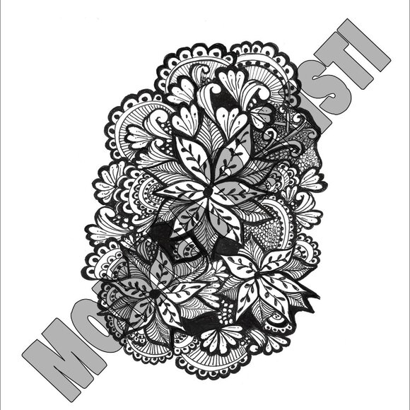 BW Victory Flower Tumbler by Momma Balisti - 20oz Stainless Steel Tumbler - Picture 2 of 4